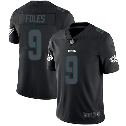Nike Eagles #9 Nick Foles Black Men's Stitched NFL Limited Rush Impact Jersey Nike Eagles #9 Nick Foles Black Men's Stitched NFL Limited Rush Impact Jersey