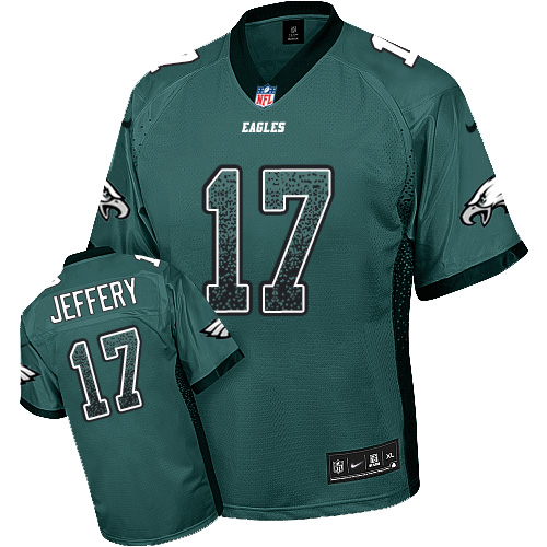 Nike Eagles #17 Alshon Jeffery Midnight Green Team Color Men's Stitched NFL Elite Drift Fashion Jersey Nike Eagles #17 Alshon Jeffery Midnight Green Team Color Men's Stitched NFL Elite Drift Fashion Jersey