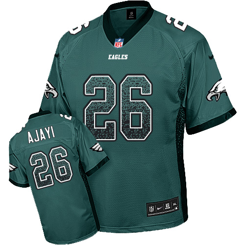 Nike Eagles #26 Jay Ajayi Midnight Green Team Color Men's Stitched NFL Elite Drift Fashion Jersey Nike Eagles #26 Jay Ajayi Midnight Green Team Color Men's Stitched NFL Elite Drift Fashion Jersey