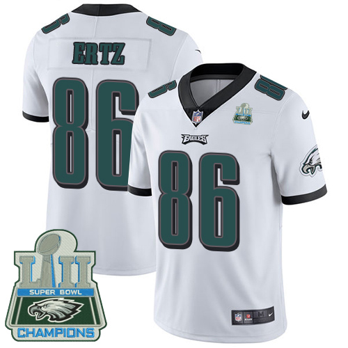 Nike Eagles #86 Zach Ertz White Super Bowl LII Champions Men's Stitched NFL Vapor Untouchable Limited Jersey Nike Eagles #86 Zach Ertz White Super Bowl LII Champions Men's Stitched NFL Vapor Untouchable Limited Jersey