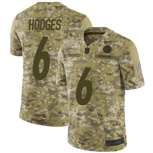 Nike Steelers #6 Devlin Hodges Camo Men's Stitched NFL Limited 2018 Salute To Service Jersey Nike Steelers #6 Devlin Hodges Camo Men's Stitched NFL Limited 2018 Salute To Service Jersey