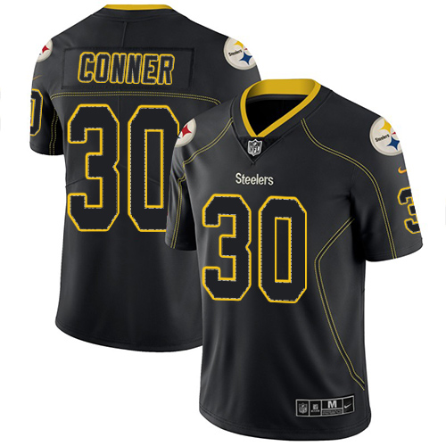 Nike Steelers #30 James Conner Lights Out Black Men's Stitched NFL Limited Rush Jersey Nike Steelers #30 James Conner Lights Out Black Men's Stitched NFL Limited Rush Jersey