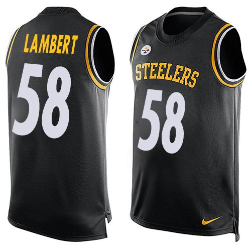 Nike Steelers #58 Jack Lambert Black Team Color Men's Stitched NFL Limited Tank Top Jersey Nike Steelers #58 Jack Lambert Black Team Color Men's Stitched NFL Limited Tank Top Jersey
