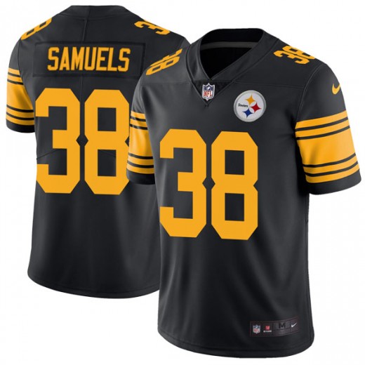 Nike Steelers #38 Jaylen Samuels Black Men's Stitched NFL Limited Rush Jersey Nike Steelers #38 Jaylen Samuels Black Men's Stitched NFL Limited Rush Jersey