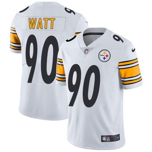Nike Steelers #90 T. J. Watt White Men's Stitched NFL Vapor Untouchable Limited Jersey Nike Steelers #90 T. J. Watt White Men's Stitched NFL Vapor Untouchable Limited Jersey