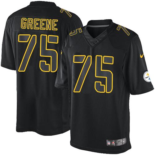 Nike Steelers #75 Joe Greene Black Men's Stitched NFL Impact Limited Jersey Nike Steelers #75 Joe Greene Black Men's Stitched NFL Impact Limited Jersey