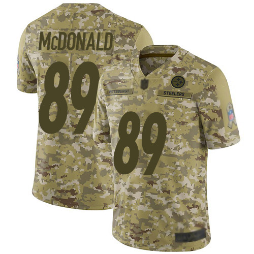 Nike Steelers #89 Vance McDonald Camo Men's Stitched NFL Limited 2018 Salute To Service Jersey Nike Steelers #89 Vance McDonald Camo Men's Stitched NFL Limited 2018 Salute To Service Jersey
