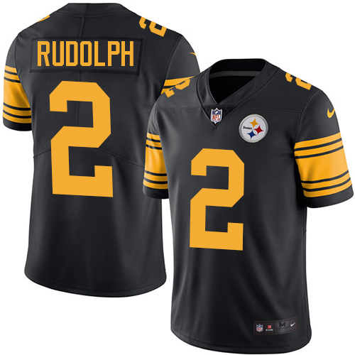 Nike Steelers #2 Mason Rudolph Black Men's Stitched NFL Limited Rush Jersey Nike Steelers #2 Mason Rudolph Black Men's Stitched NFL Limited Rush Jersey