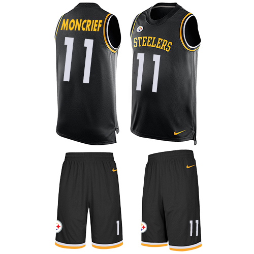 Nike Steelers #11 Donte Moncrief Black Team Color Men's Stitched NFL Limited Tank Top Suit Jersey Nike Steelers #11 Donte Moncrief Black Team Color Men's Stitched NFL Limited Tank Top Suit Jersey