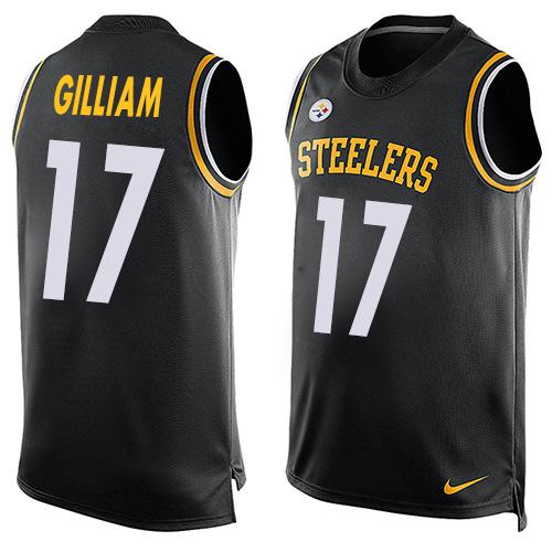 Nike Steelers #17 Joe Gilliam Black Team Color Men's Stitched NFL Limited Tank Top Jersey Nike Steelers #17 Joe Gilliam Black Team Color Men's Stitched NFL Limited Tank Top Jersey