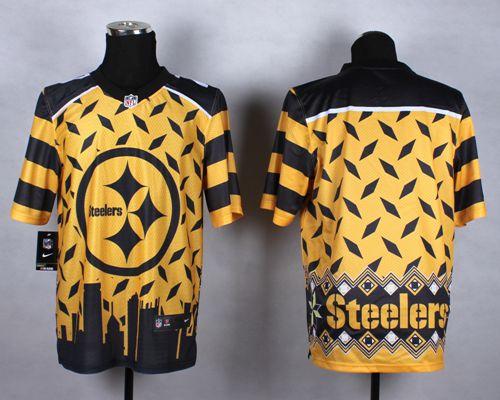 Nike Steelers Blank Gold Men's Stitched NFL Elite Noble Fashion Jersey Nike Steelers Blank Gold Men's Stitched NFL Elite Noble Fashion Jersey