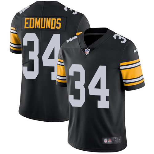 Nike Steelers #34 Terrell Edmunds Black Team Color Men's Stitched NFL Vapor Untouchable Limited Jersey Nike Steelers #34 Terrell Edmunds Black Team Color Men's Stitched NFL Vapor Untouchable Limited Jersey