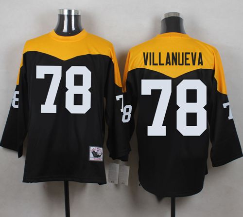 Mitchell And Ness 1967 Steelers #78 Alejandro Villanueva Black/Yelllow Throwback Men's Stitched NFL Jersey Mitchell And Ness 1967 Steelers #78 Alejandro Villanueva Black/Yelllow Throwback Men's Stitched NFL Jersey