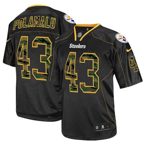 Nike Steelers #43 Troy Polamalu Black Men's Stitched NFL Elite Camo Fashion Jersey Nike Steelers #43 Troy Polamalu Black Men's Stitched NFL Elite Camo Fashion Jersey