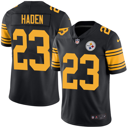 Nike Steelers #23 Joe Haden Black Men's Stitched NFL Limited Rush Jersey Nike Steelers #23 Joe Haden Black Men's Stitched NFL Limited Rush Jersey