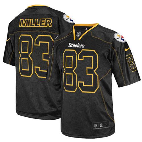 Nike Steelers #83 Heath Miller Lights Out Black Men's Stitched NFL Elite Jersey Nike Steelers #83 Heath Miller Lights Out Black Men's Stitched NFL Elite Jersey