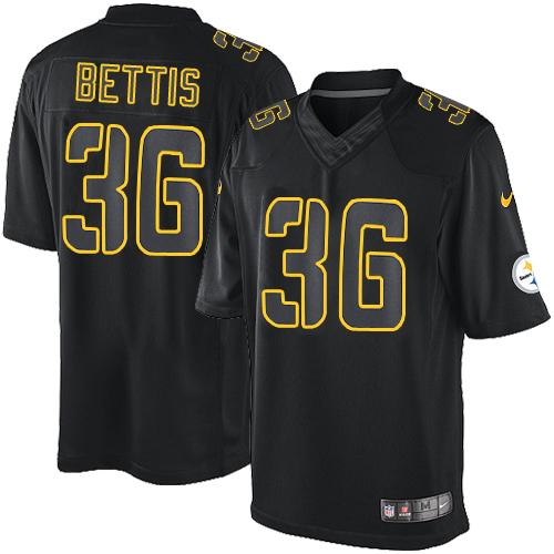 Nike Steelers #36 Jerome Bettis Black Men's Stitched NFL Impact Limited Jersey Nike Steelers #36 Jerome Bettis Black Men's Stitched NFL Impact Limited Jersey