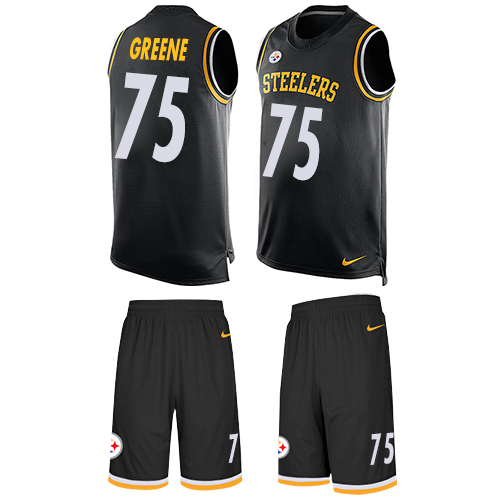Nike Steelers #75 Joe Greene Black Team Color Men's Stitched NFL Limited Tank Top Suit Jersey Nike Steelers #75 Joe Greene Black Team Color Men's Stitched NFL Limited Tank Top Suit Jersey