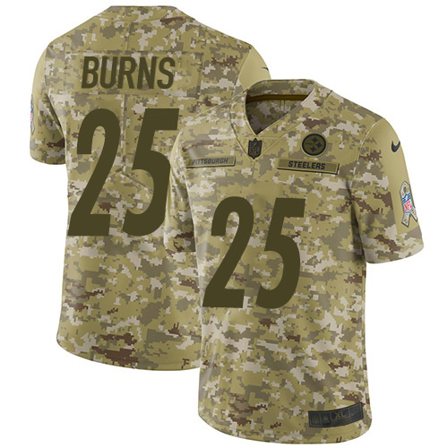Nike Steelers #25 Artie Burns Camo Men's Stitched NFL Limited 2018 Salute To Service Jersey Nike Steelers #25 Artie Burns Camo Men's Stitched NFL Limited 2018 Salute To Service Jersey