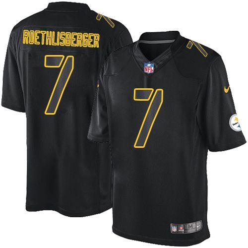 Nike Steelers #7 Ben Roethlisberger Black Men's Stitched NFL Impact Limited Jersey Nike Steelers #7 Ben Roethlisberger Black Men's Stitched NFL Impact Limited Jersey