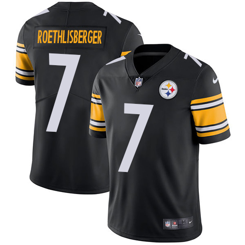 Nike Steelers #7 Ben Roethlisberger Black Team Color Men's Stitched NFL Vapor Untouchable Limited Jersey Nike Steelers #7 Ben Roethlisberger Black Team Color Men's Stitched NFL Vapor Untouchable Limited Jersey