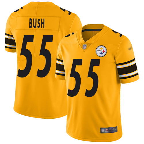 Nike Steelers #55 Devin Bush Gold Men's Stitched NFL Limited Inverted Legend Jersey Nike Steelers #55 Devin Bush Gold Men's Stitched NFL Limited Inverted Legend Jersey