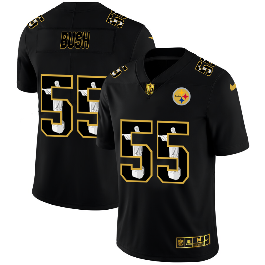 Pittsburgh Steelers #55 Devin Bush Nike Carbon Black Vapor Cristo Redentor Limited NFL Jersey Pittsburgh Steelers #55 Devin Bush Nike Carbon Black Vapor Cristo Redentor Limited NFL Jersey