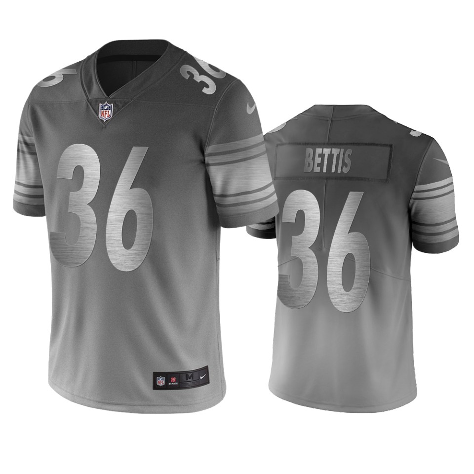 Pittsburgh Steelers #36 Jerome Bettis Silver Gray Vapor Limited City Edition NFL Jersey Pittsburgh Steelers #36 Jerome Bettis Silver Gray Vapor Limited City Edition NFL Jersey