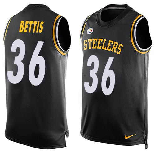 Nike Steelers #36 Jerome Bettis Black Team Color Men's Stitched NFL Limited Tank Top Jersey Nike Steelers #36 Jerome Bettis Black Team Color Men's Stitched NFL Limited Tank Top Jersey