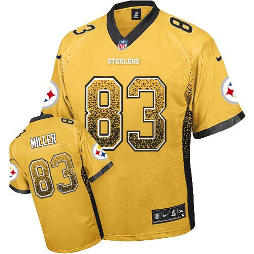 Nike Steelers #83 Heath Miller Gold Men's Stitched NFL Elite Drift Fashion Jersey Nike Steelers #83 Heath Miller Gold Men's Stitched NFL Elite Drift Fashion Jersey