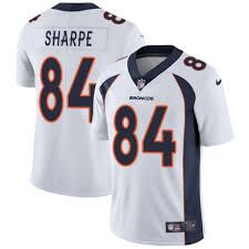 Men's Denver Broncos #84 Shannon Sharpe White Vapor Untouchable Limited Stitched NFL Jersey Men's Denver Broncos #84 Shannon Sharpe White Vapor Untouchable Limited Stitched NFL Jersey