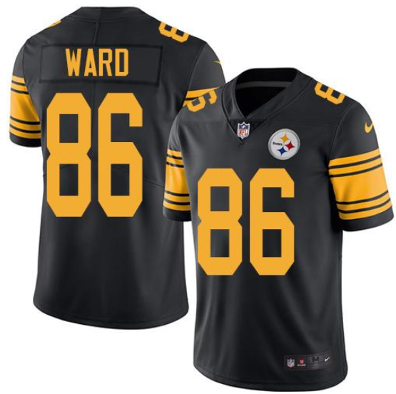 Men's Pittsburgh Steelers #86 Hines Ward Black Vapor Untouchable Limited Stitched Jersey Men's Pittsburgh Steelers #86 Hines Ward Black Vapor Untouchable Limited Stitched Jersey