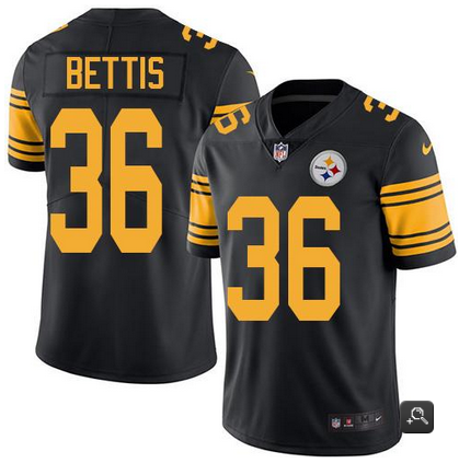 Men's Pittsburgh Steelers #36 Jerome Bettis Black Vapor Untouchable Limited Stitched Jersey Men's Pittsburgh Steelers #36 Jerome Bettis Black Vapor Untouchable Limited Stitched Jersey
