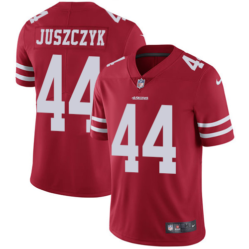 Nike 49ers #44 Kyle Juszczyk Red Team Color Men's Stitched NFL Vapor Untouchable Limited Jersey Nike 49ers #44 Kyle Juszczyk Red Team Color Men's Stitched NFL Vapor Untouchable Limited Jersey