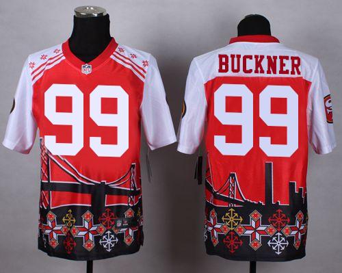 Nike 49ers #99 DeForest Buckner Red Men's Stitched NFL Elite Noble Fashion Jersey Nike 49ers #99 DeForest Buckner Red Men's Stitched NFL Elite Noble Fashion Jersey