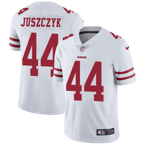 Nike 49ers #44 Kyle Juszczyk White Men's Stitched NFL Vapor Untouchable Limited Jersey Nike 49ers #44 Kyle Juszczyk White Men's Stitched NFL Vapor Untouchable Limited Jersey