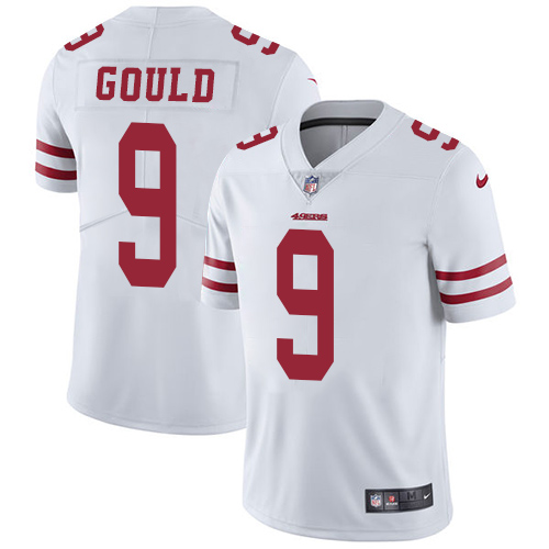 Nike 49ers #9 Robbie Gould White Men's Stitched NFL Vapor Untouchable Limited Jersey Nike 49ers #9 Robbie Gould White Men's Stitched NFL Vapor Untouchable Limited Jersey