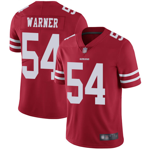 Nike 49ers #54 Fred Warner Red Team Color Men's Stitched NFL Vapor Untouchable Limited Jersey Nike 49ers #54 Fred Warner Red Team Color Men's Stitched NFL Vapor Untouchable Limited Jersey
