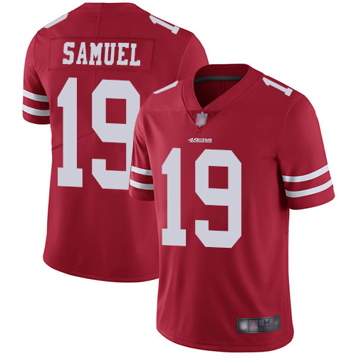 Nike 49ers #19 Deebo Samuel Red Team Color Men's Stitched NFL Vapor Untouchable Limited Jersey Nike 49ers #19 Deebo Samuel Red Team Color Men's Stitched NFL Vapor Untouchable Limited Jersey