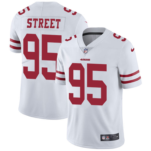 Nike 49ers #95 Kentavius Street White Men's Stitched NFL Vapor Untouchable Limited Jersey Nike 49ers #95 Kentavius Street White Men's Stitched NFL Vapor Untouchable Limited Jersey