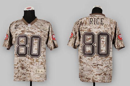 Nike 49ers #80 Jerry Rice Camo USMC Men's Stitched NFL Elite Jersey Nike 49ers #80 Jerry Rice Camo USMC Men's Stitched NFL Elite Jersey