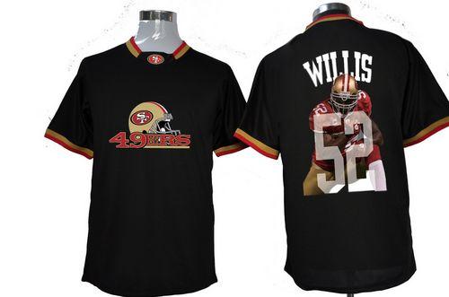 Nike 49ers #52 Patrick Willis Black Men's NFL Game All Star Fashion Jersey Nike 49ers #52 Patrick Willis Black Men's NFL Game All Star Fashion Jersey