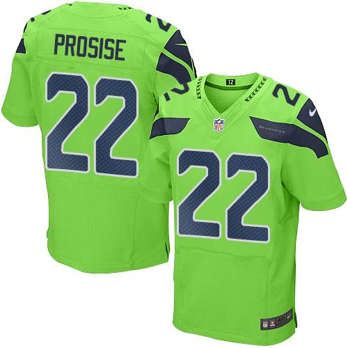 Nike Seahawks #22 C. J. Prosise Green Men's Stitched NFL Elite Rush Jersey Nike Seahawks #22 C. J. Prosise Green Men's Stitched NFL Elite Rush Jersey