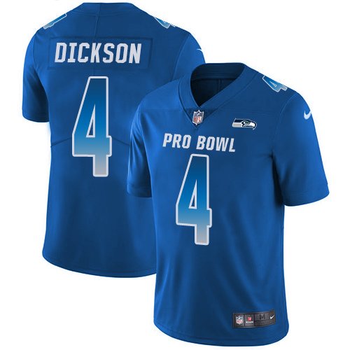 Nike Seahawks #4 Michael Dickson Royal Men's Stitched NFL Limited NFC 2019 Pro Bowl Jersey Nike Seahawks #4 Michael Dickson Royal Men's Stitched NFL Limited NFC 2019 Pro Bowl Jersey