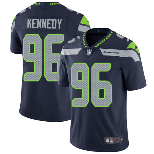 Nike Seahawks #96 Cortez Kennedy Steel Blue Team Color Men's Stitched NFL Vapor Untouchable Limited Jersey Nike Seahawks #96 Cortez Kennedy Steel Blue Team Color Men's Stitched NFL Vapor Untouchable Limited Jersey