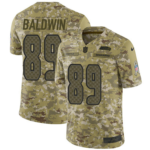 Nike Seahawks #89 Doug Baldwin Camo Men's Stitched NFL Limited 2018 Salute To Service Jersey Nike Seahawks #89 Doug Baldwin Camo Men's Stitched NFL Limited 2018 Salute To Service Jersey