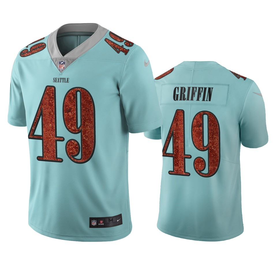 Seattle Seahawks #49 Shaquem Griffin Light Blue Vapor Limited City Edition NFL Jersey Seattle Seahawks #49 Shaquem Griffin Light Blue Vapor Limited City Edition NFL Jersey