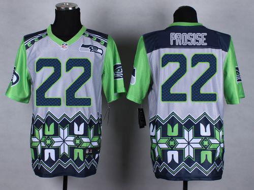Nike Seahawks #22 C. J. Prosise Grey Men's Stitched NFL Elite Noble Fashion Jersey Nike Seahawks #22 C. J. Prosise Grey Men's Stitched NFL Elite Noble Fashion Jersey