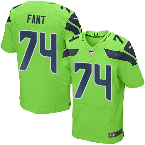 Nike Seahawks #74 George Fant Green Men's Stitched NFL Elite Rush Jersey Nike Seahawks #74 George Fant Green Men's Stitched NFL Elite Rush Jersey