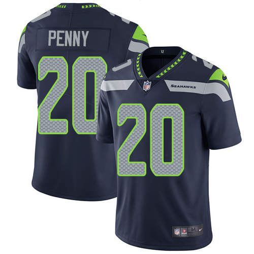 Nike Seahawks #20 Rashaad Penny Steel Blue Team Color Men's Stitched NFL Vapor Untouchable Limited Jersey Nike Seahawks #20 Rashaad Penny Steel Blue Team Color Men's Stitched NFL Vapor Untouchable Limited Jersey
